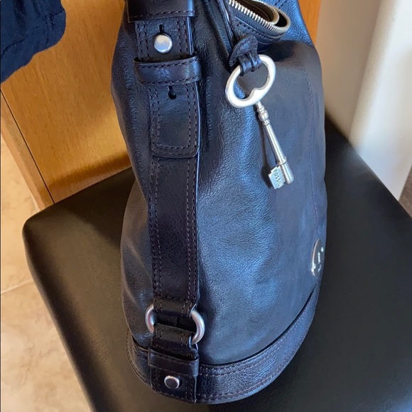 Fossil Black Leather Brand New Shoulder Bag 🖤 - Picture 7 of 13